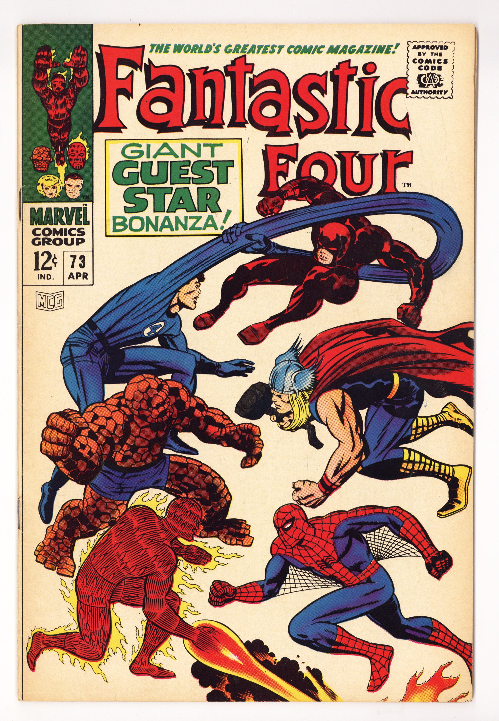 Fantastic Four Vol 1 73  FN- (5.5)   (1968)        