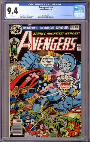 The Avengers Vol 1 149 CGC 9.4 (NM) (1976)