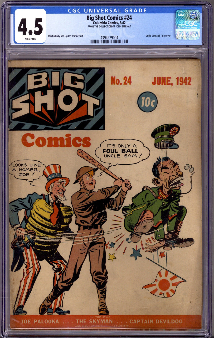 Big Shot Comics 24 CGC 4.5 (VG+) (1942)