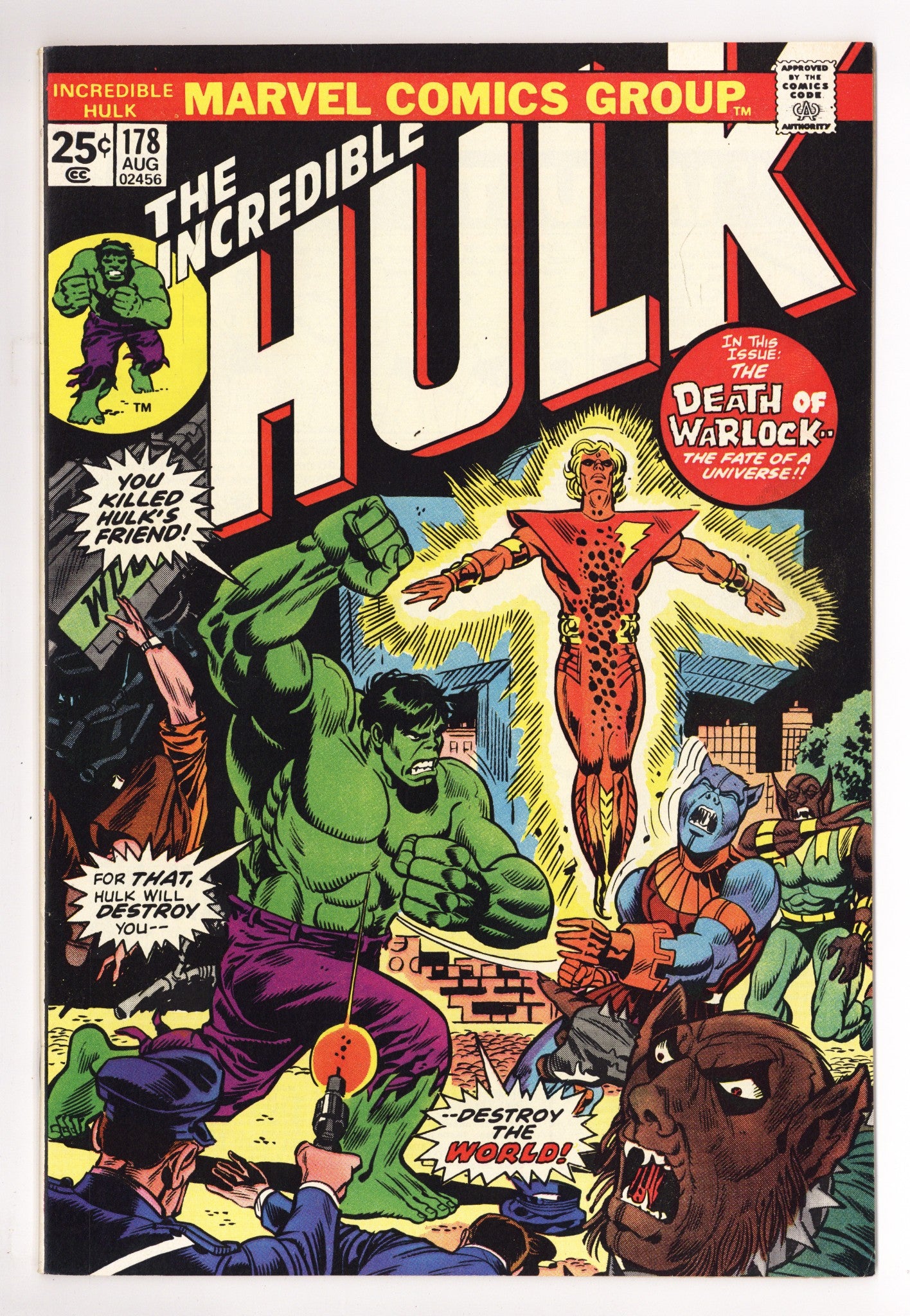 The Incredible Hulk Vol 1 178 VF (8.0) (1974) 