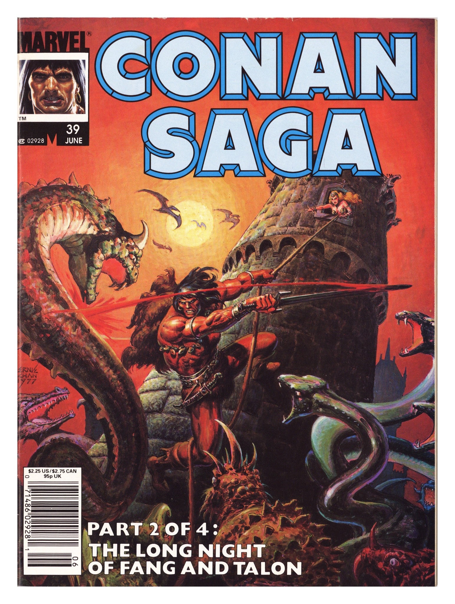 Conan Saga 39 Mid Grade (1990) Newsstand 