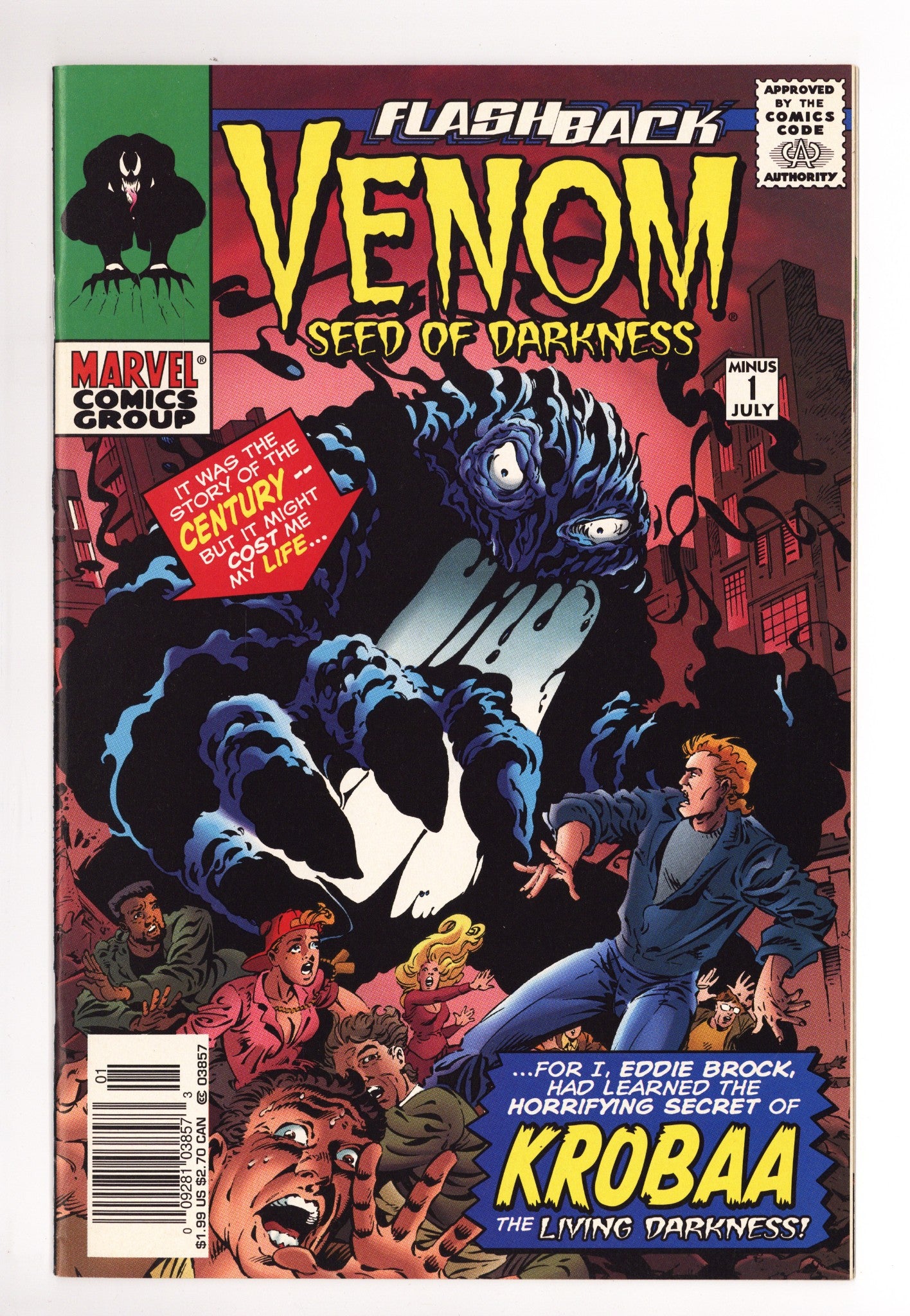 Venom: Seed of Darkness -1 High Grade (1997) Newsstand 