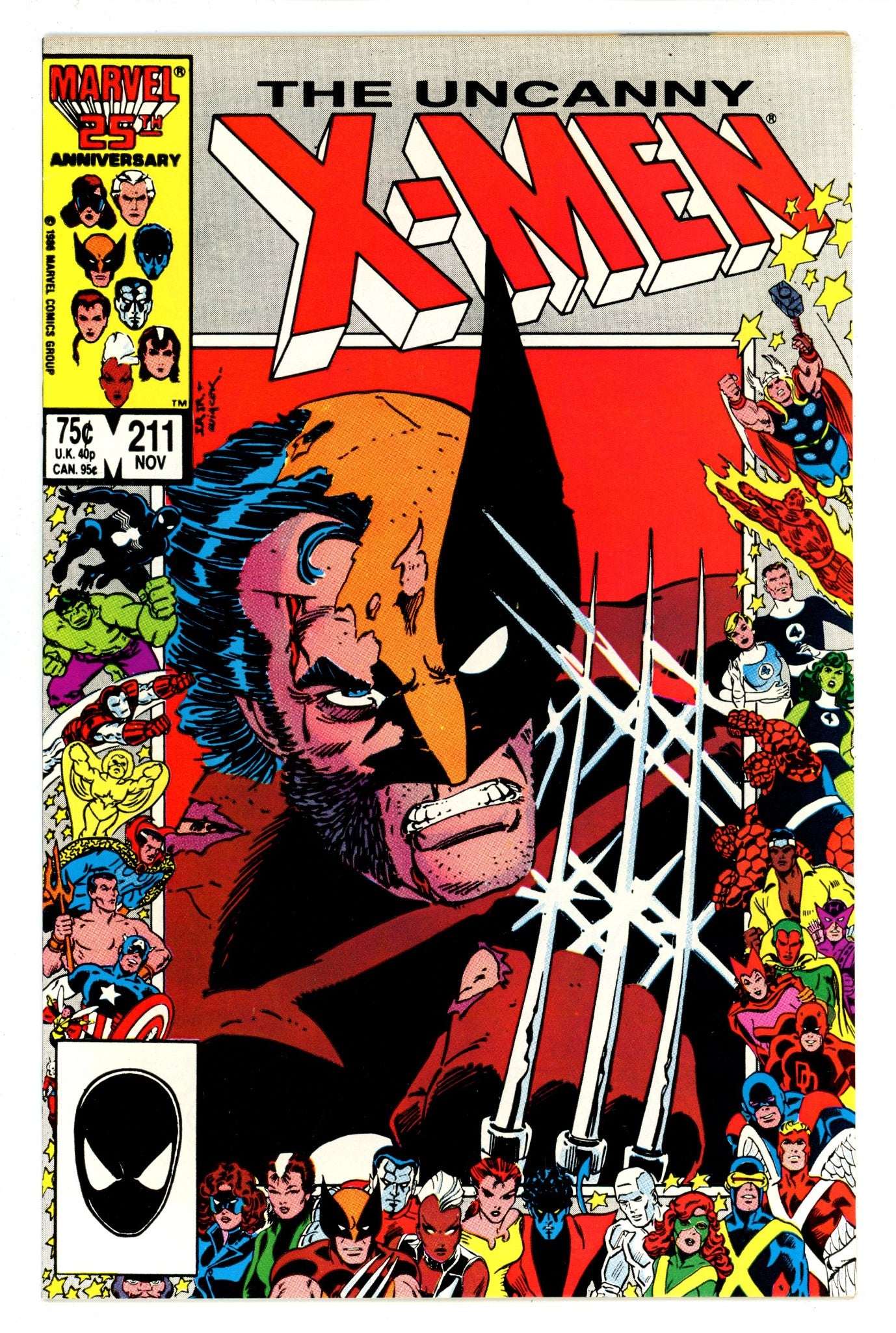 The Uncanny X-Men Vol 1 211 VF (8.0) (1986) 