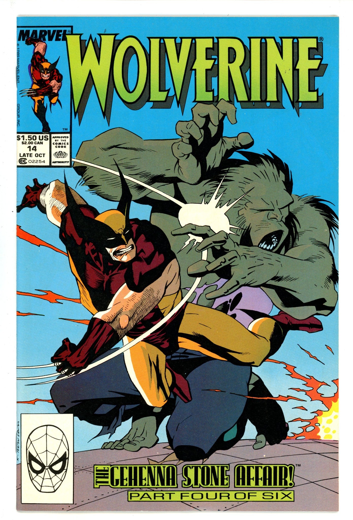 Wolverine Vol 2 14 Mid Grade (1989) 