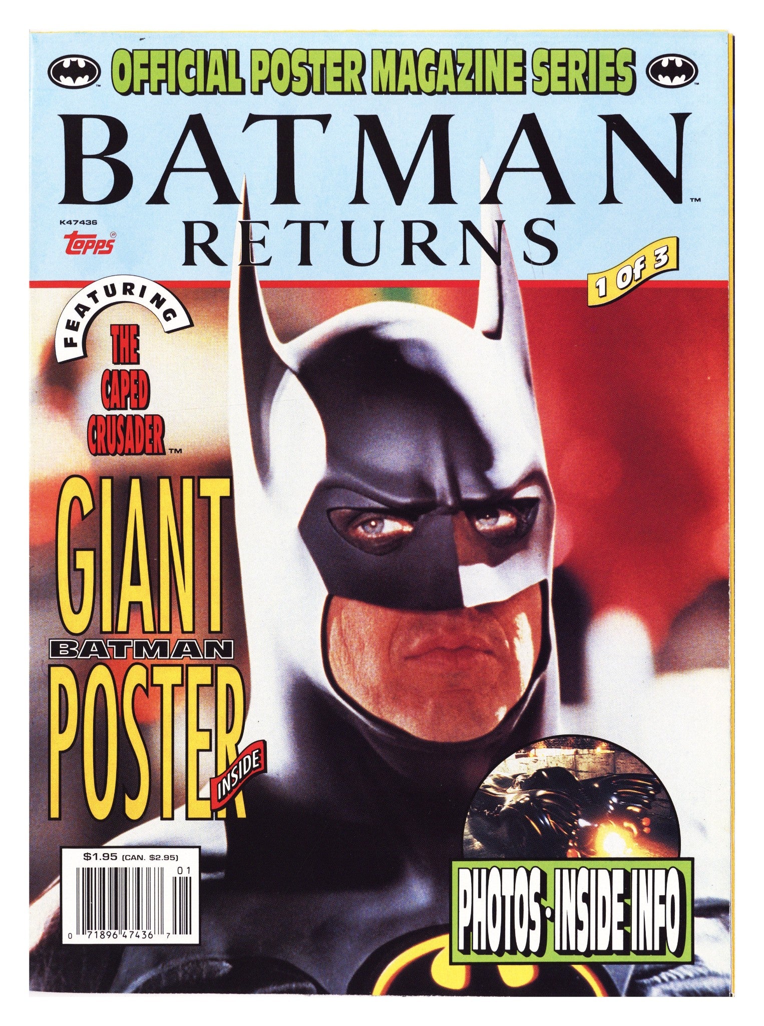 Batman Returns Official Poster Magazine 1 High Grade (1992) 