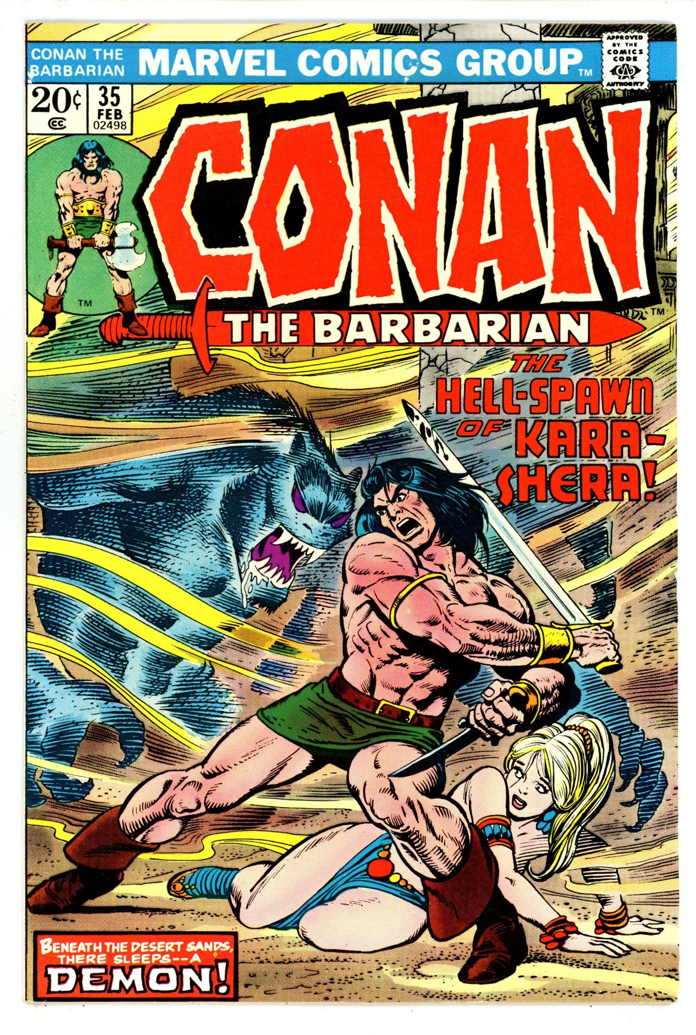 Conan the Barbarian Vol 1 35 FN+ (6.5) (1974) 