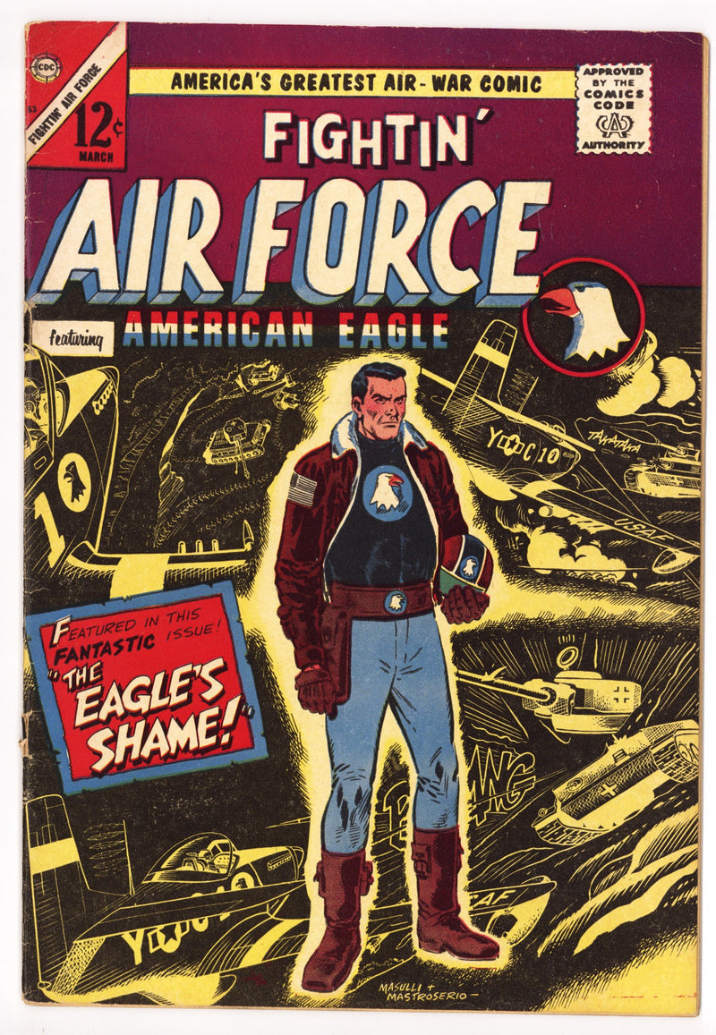 Fightin' Air Force 53 Very Low Grade No Staples (1966) 