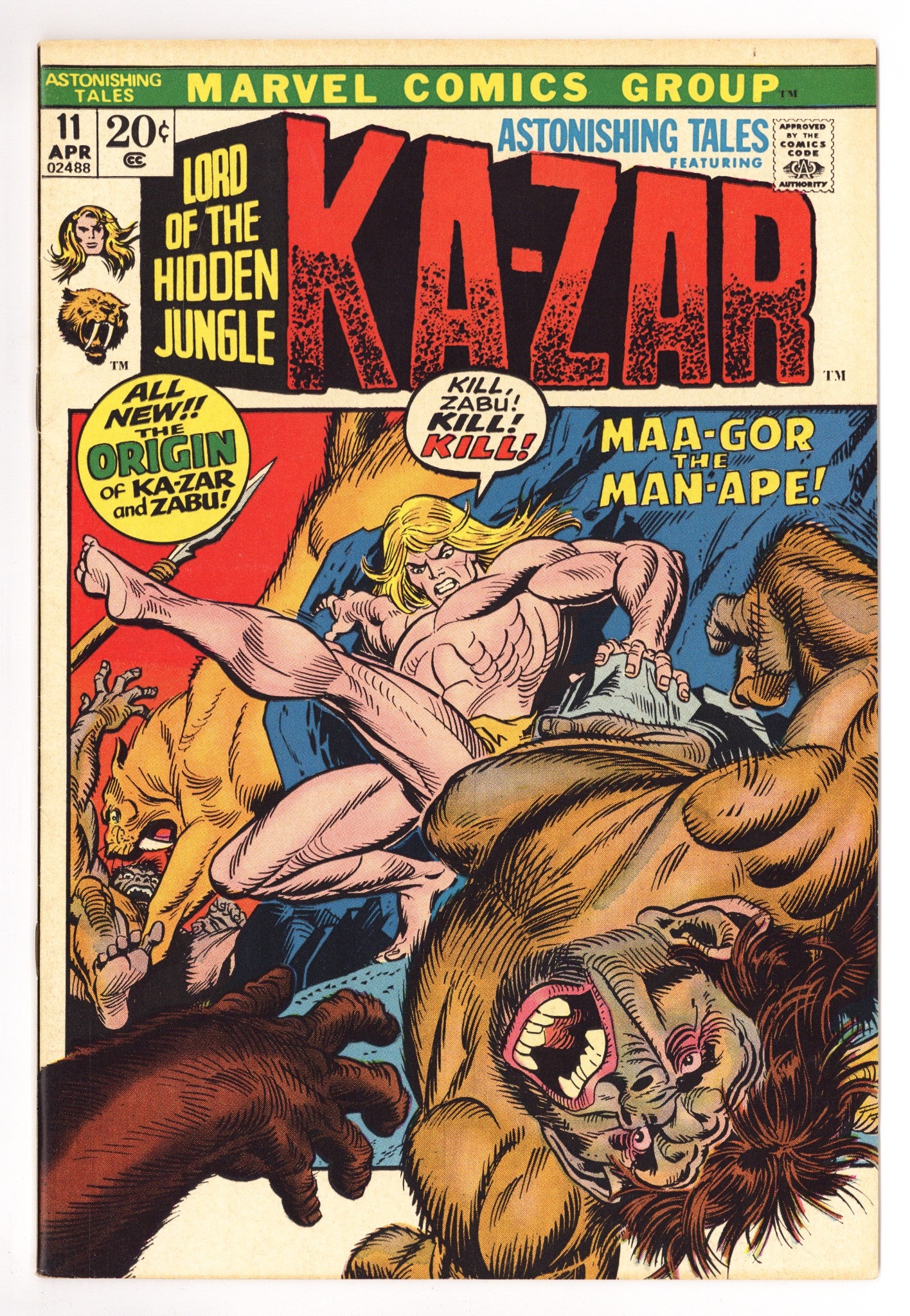 Astonishing Tales Vol 1 11 VF- (7.5) (1972) 
