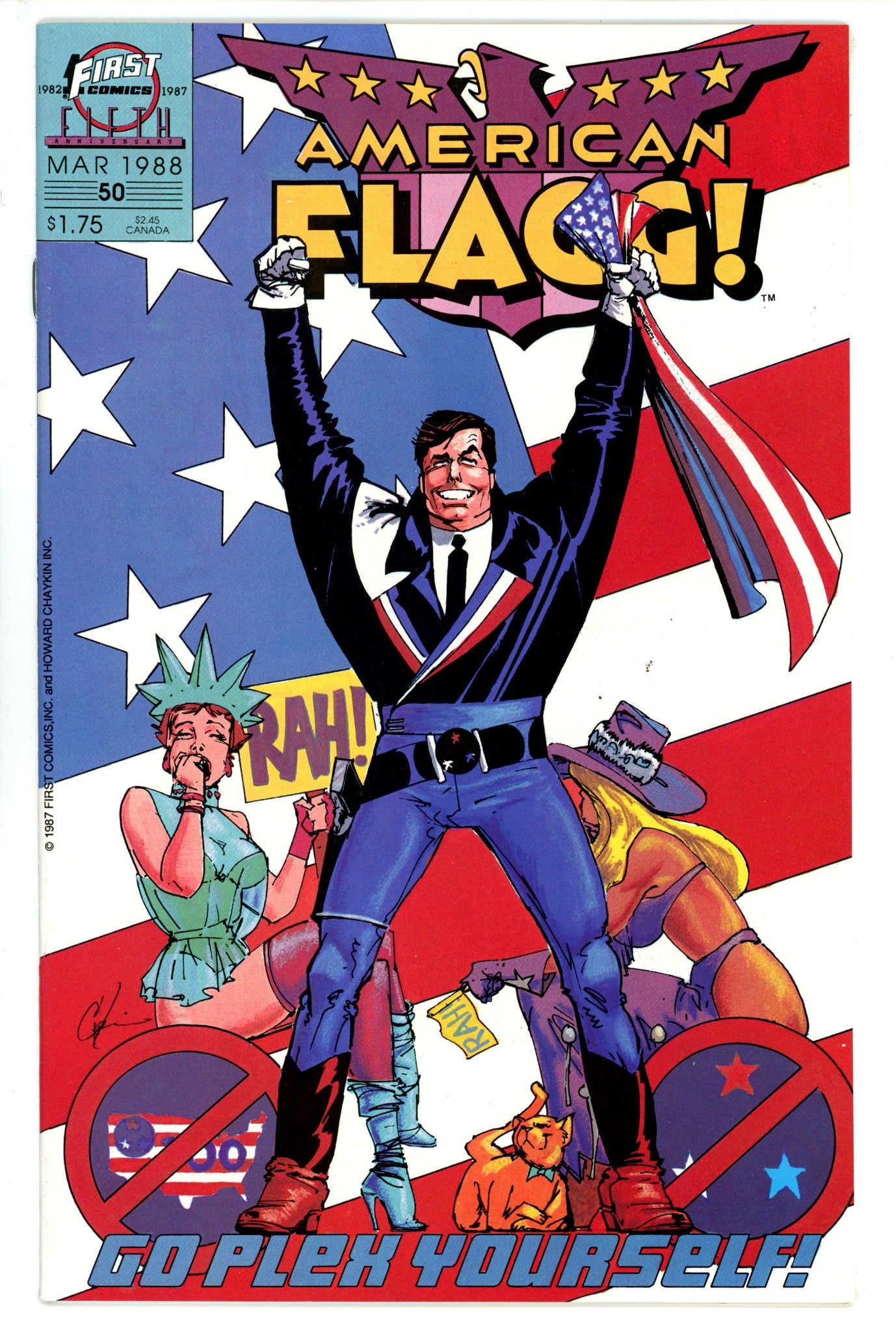 American Flagg Vol 1 50 VF/NM (1988)