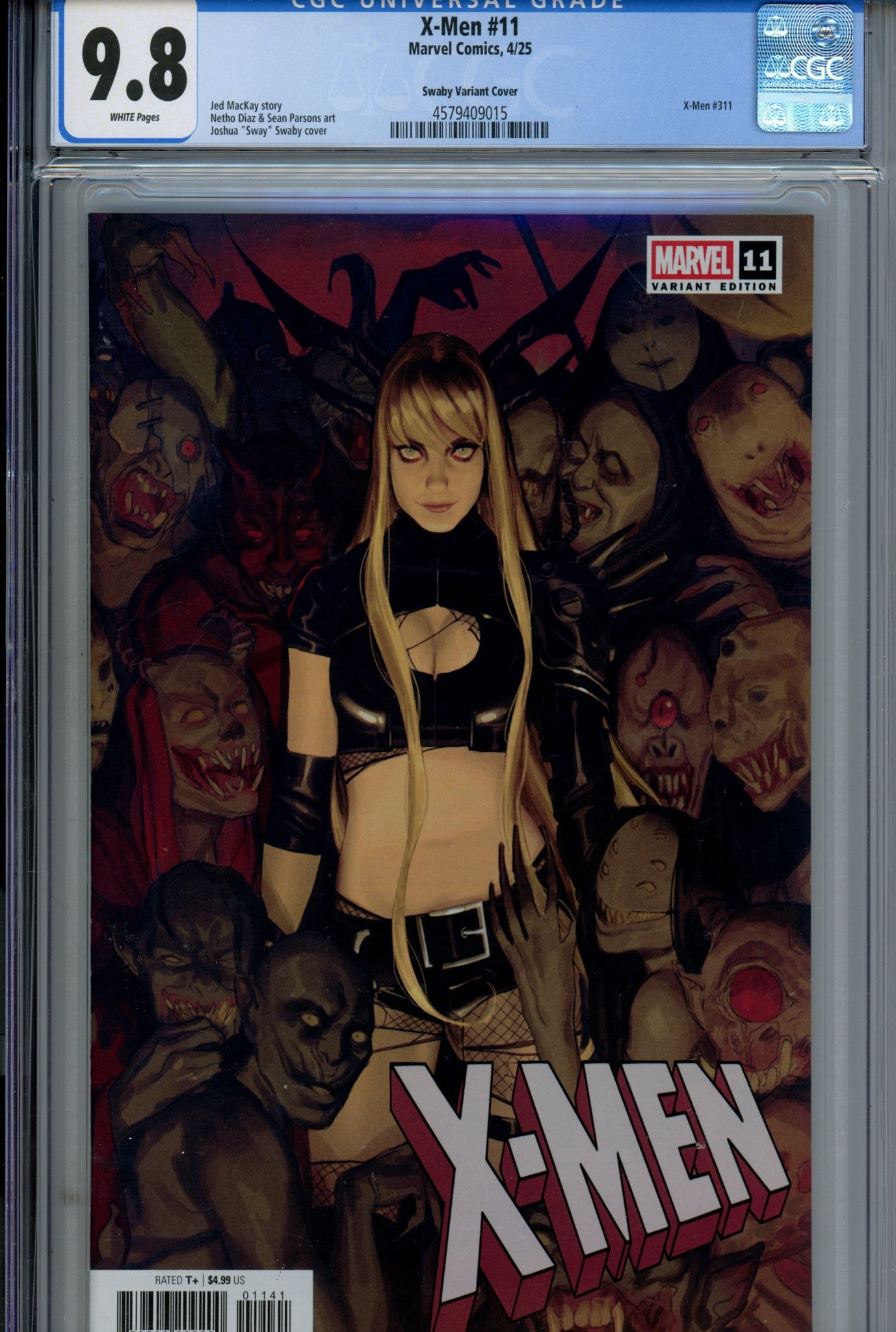 X-Men Vol 6 10 (310) CGC 9.8 (NM/M) (2025) Swaby Variant 