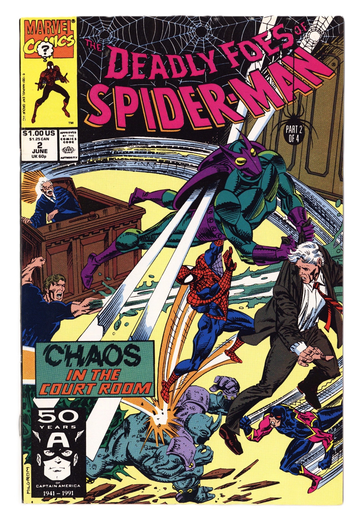 Deadly Foes of Spider-Man 2 High Grade (1991) 