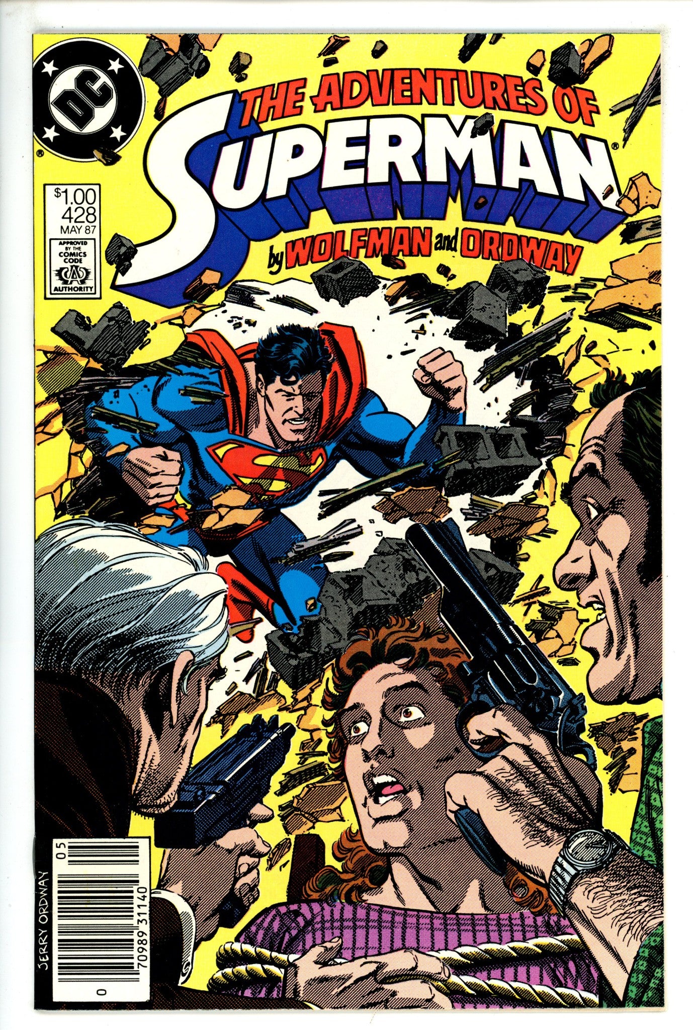 Adventures of Superman Vol 1 428 Canadian Variant VF/NM (1987)