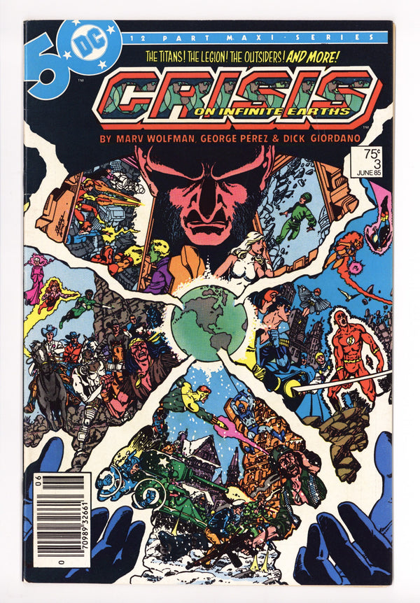 Crisis on Infinite Earths 3 VF+ (8.5) (1985) Newsstand