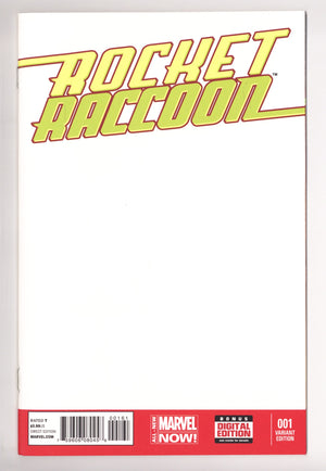 Rocket Raccoon Vol 2 1 High Grade (2014) Blank Variant
