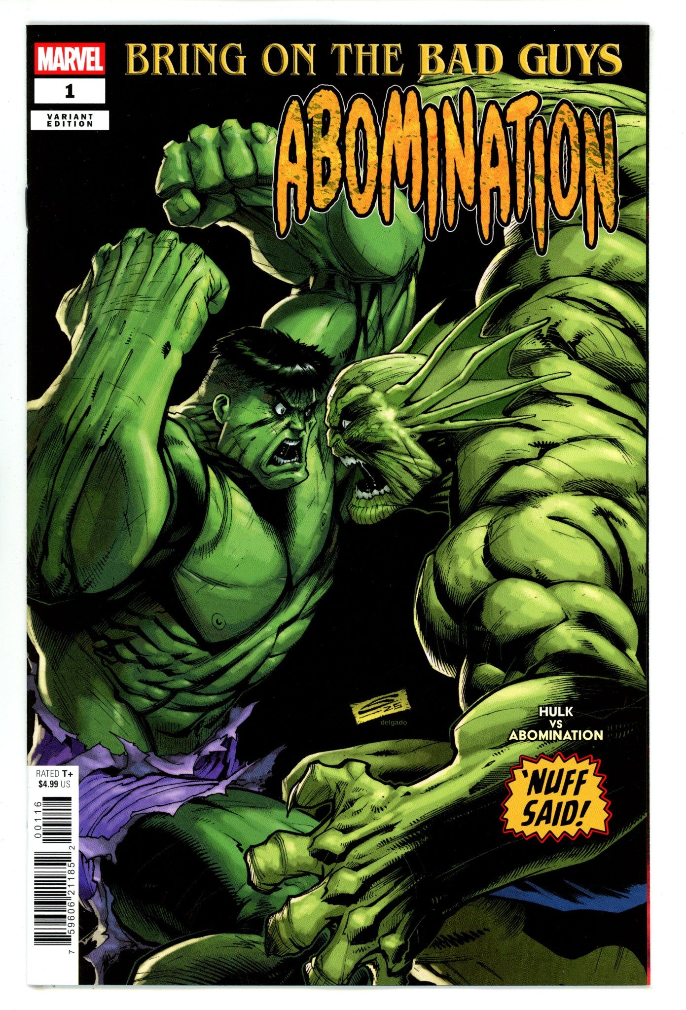 Bring On The Bad Guys: Abomination 1 Sandoval Incentive Variant NM- (2025)