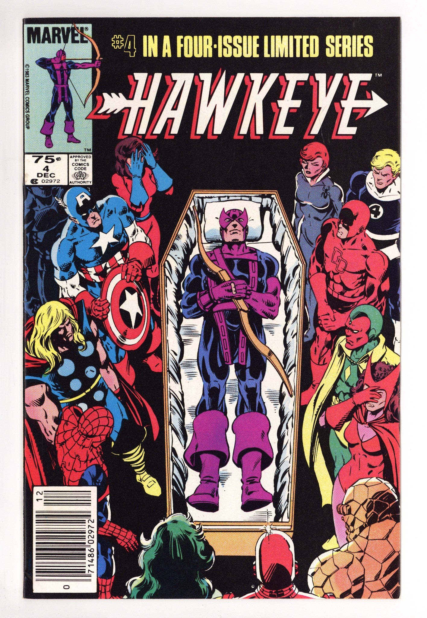 Hawkeye Vol 1 4 VF+ (8.5) (1983) Canadian Price Variant 