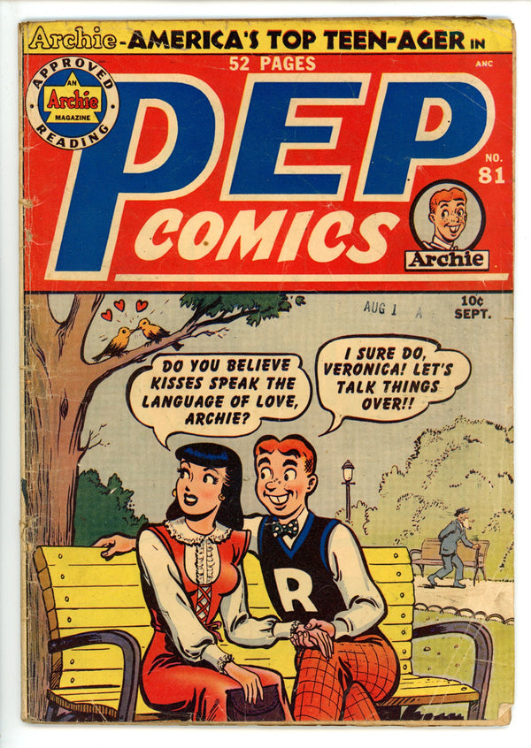 Pep Comics 81 Cover Detached (1950)
