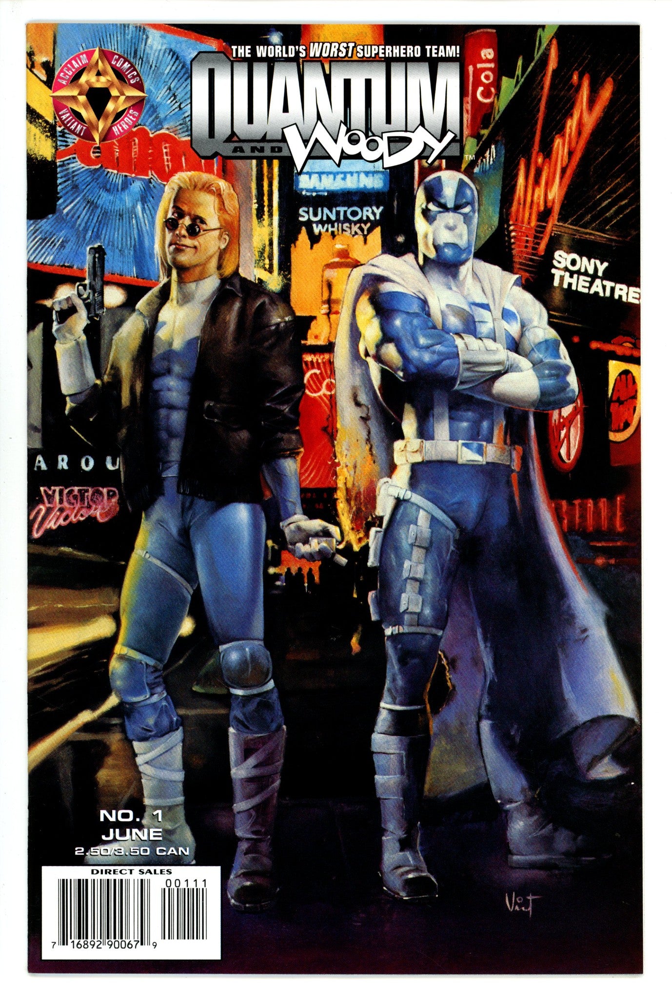 Quantum & Woody Vol 1 1 Evans Variant VF+ (1997)