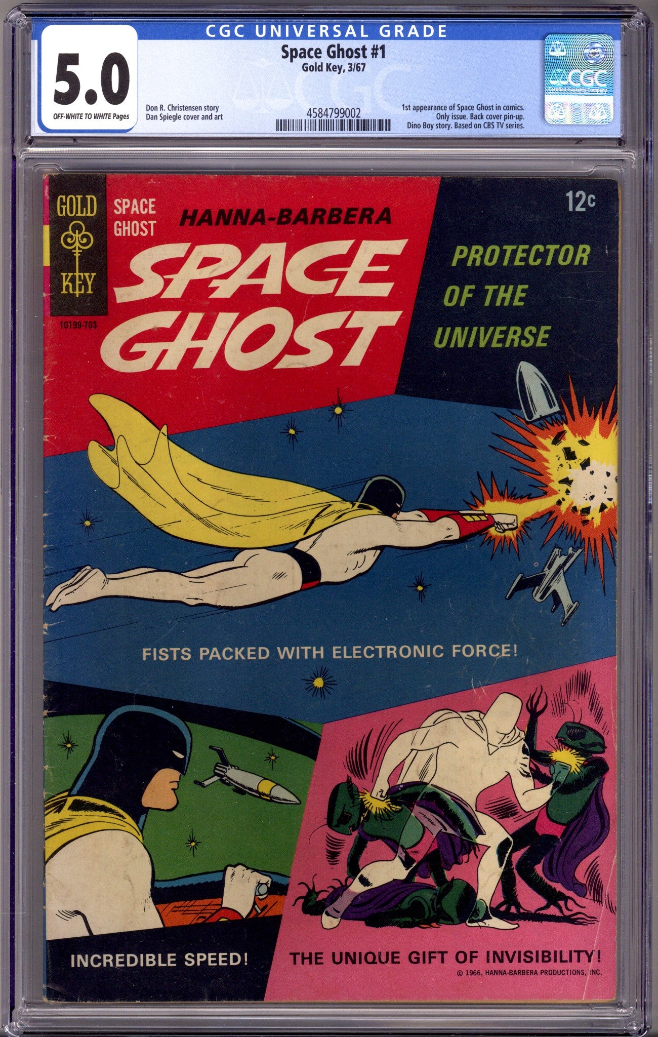 Space Ghost 1 CGC 5.0 (VG/FN) (1967) 