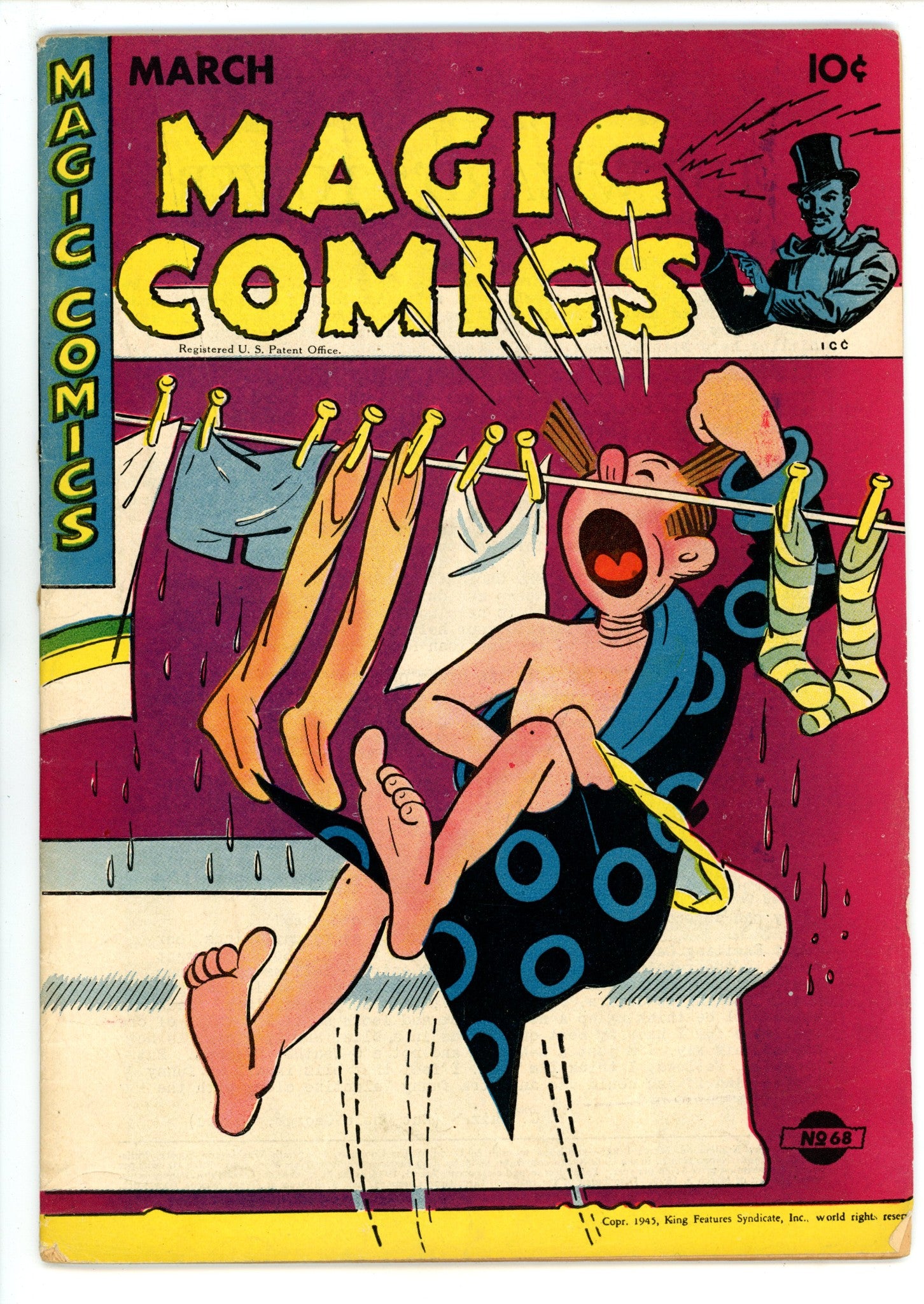 Magic Comics 68 VG+ (4.5) (1945) 