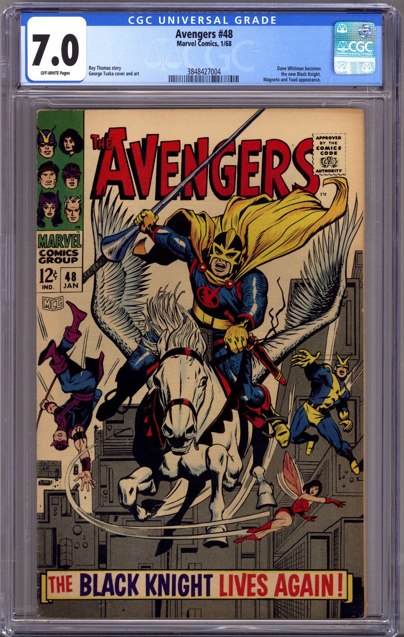 The Avengers Vol 1 48 CGC 7.0 (FN/VF) (1968) 