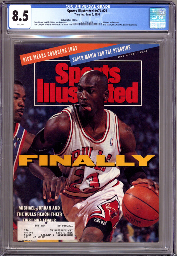 Sports Illustrated Vol 74 21 CGC 8.5 (VF+) (1991) Subscription Variant