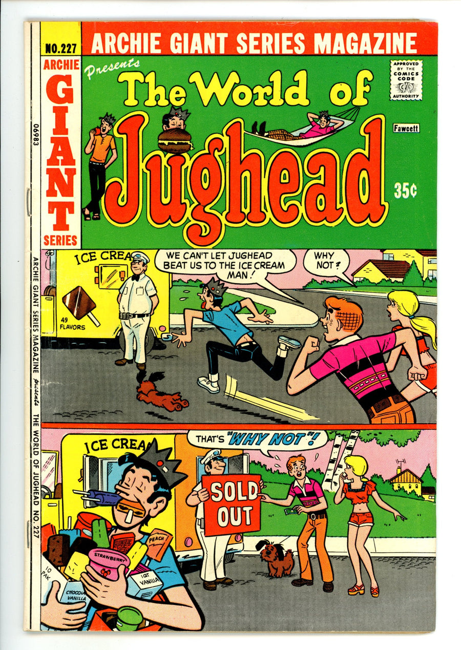 Archie Giant Series Magazine 227 Low Grade (1974) 