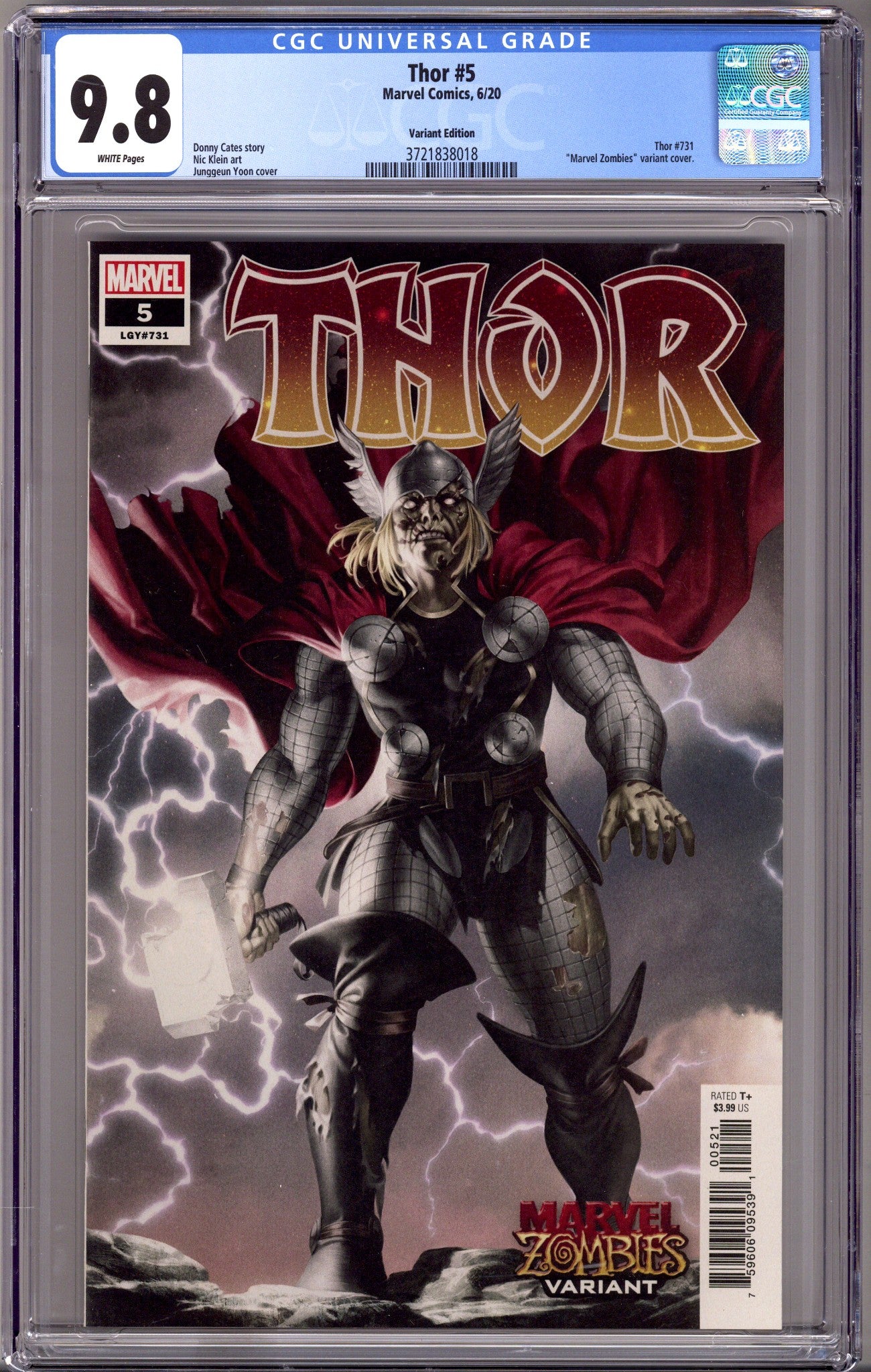 Thor Vol 6 5 (731) CGC 9.8 (NM/M) (2020) Yoon Variant 