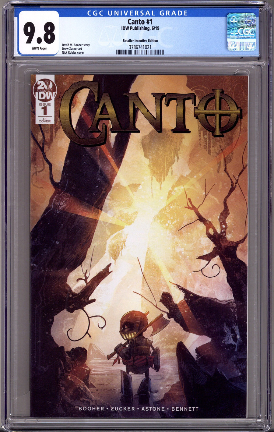 Canto 1 CGC 9.8 (NM/M) (2019) Robles Incentive Variant 