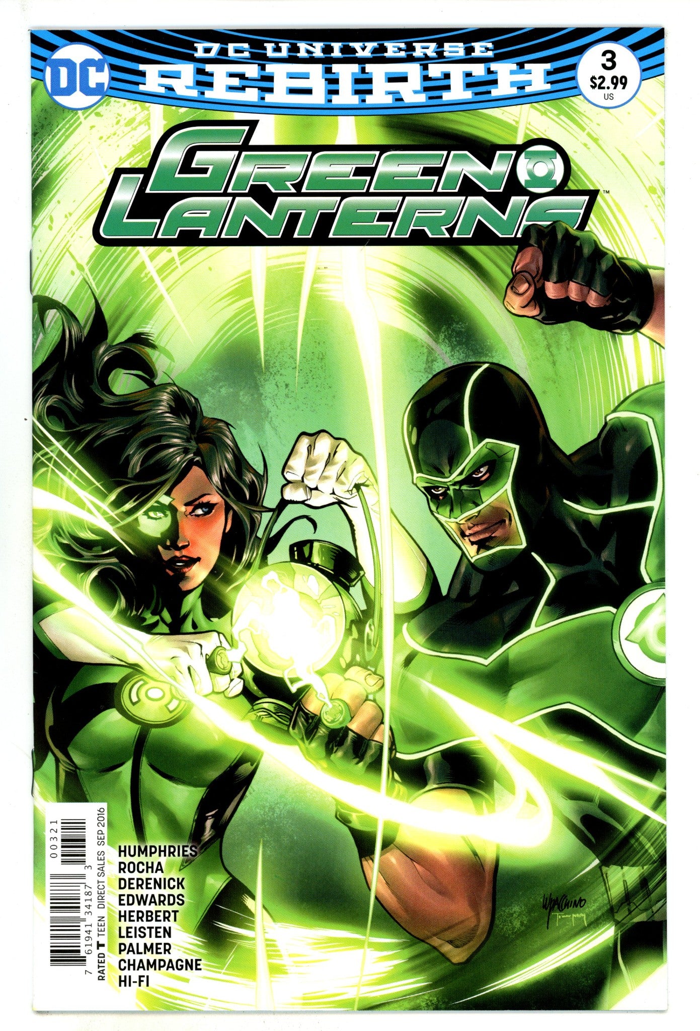 Green Lanterns 3 High Grade (2016) Lupacchino Variant 