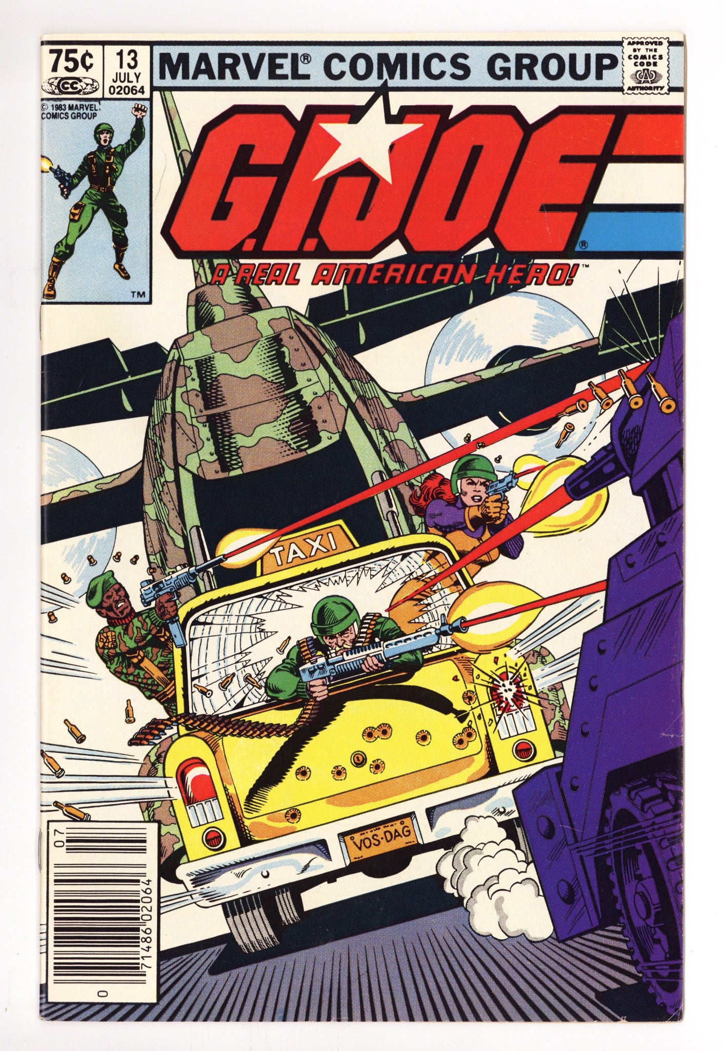 G.I. Joe, A Real American Hero 13 VG/FN (5.0) (1983) Canadian Price Variant 