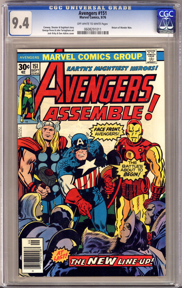 The Avengers Vol 1 151 CGC 9.4 (NM) (1976)