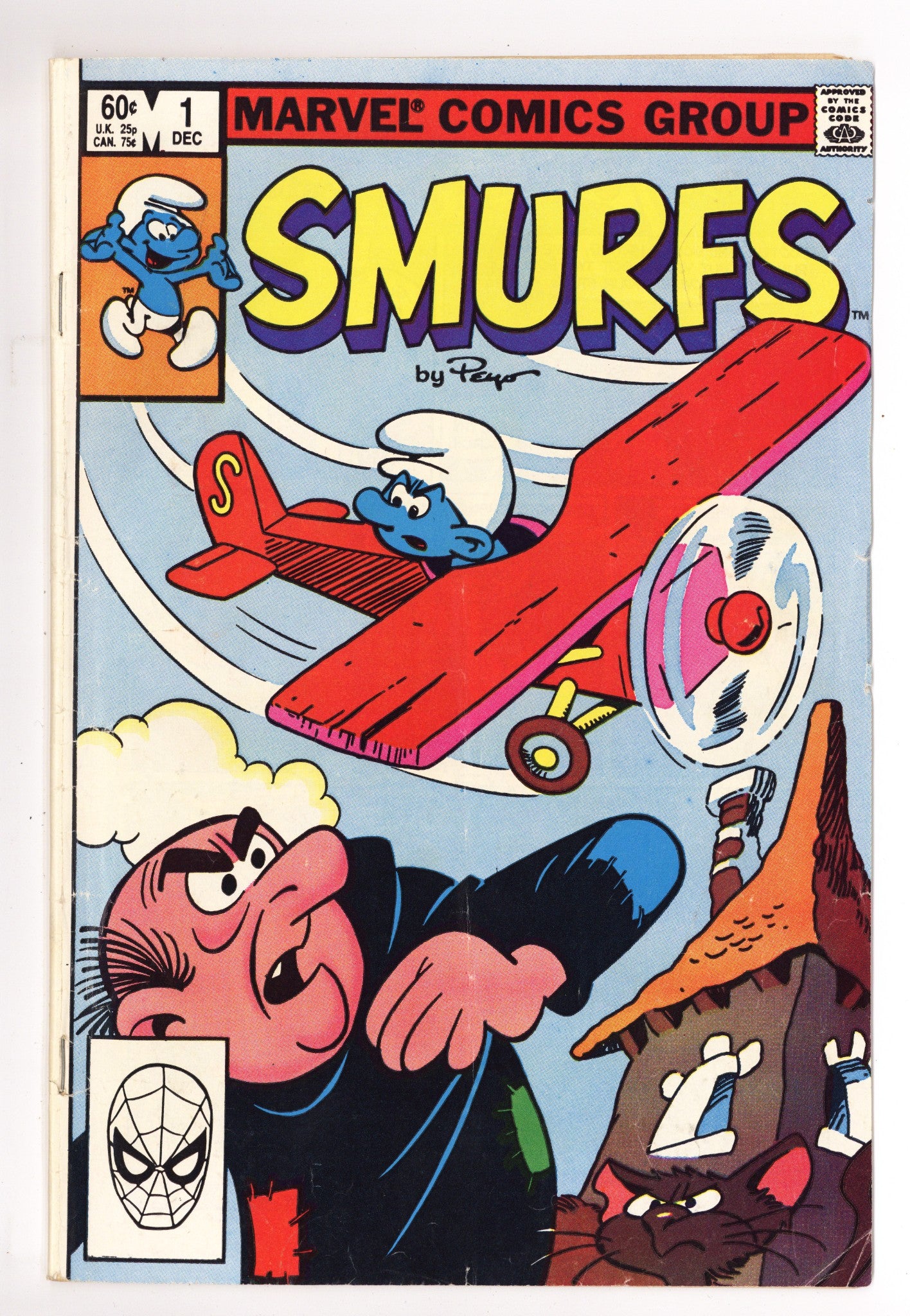 Smurfs 1 Very Low Grade Centerfold Detached (1982) 