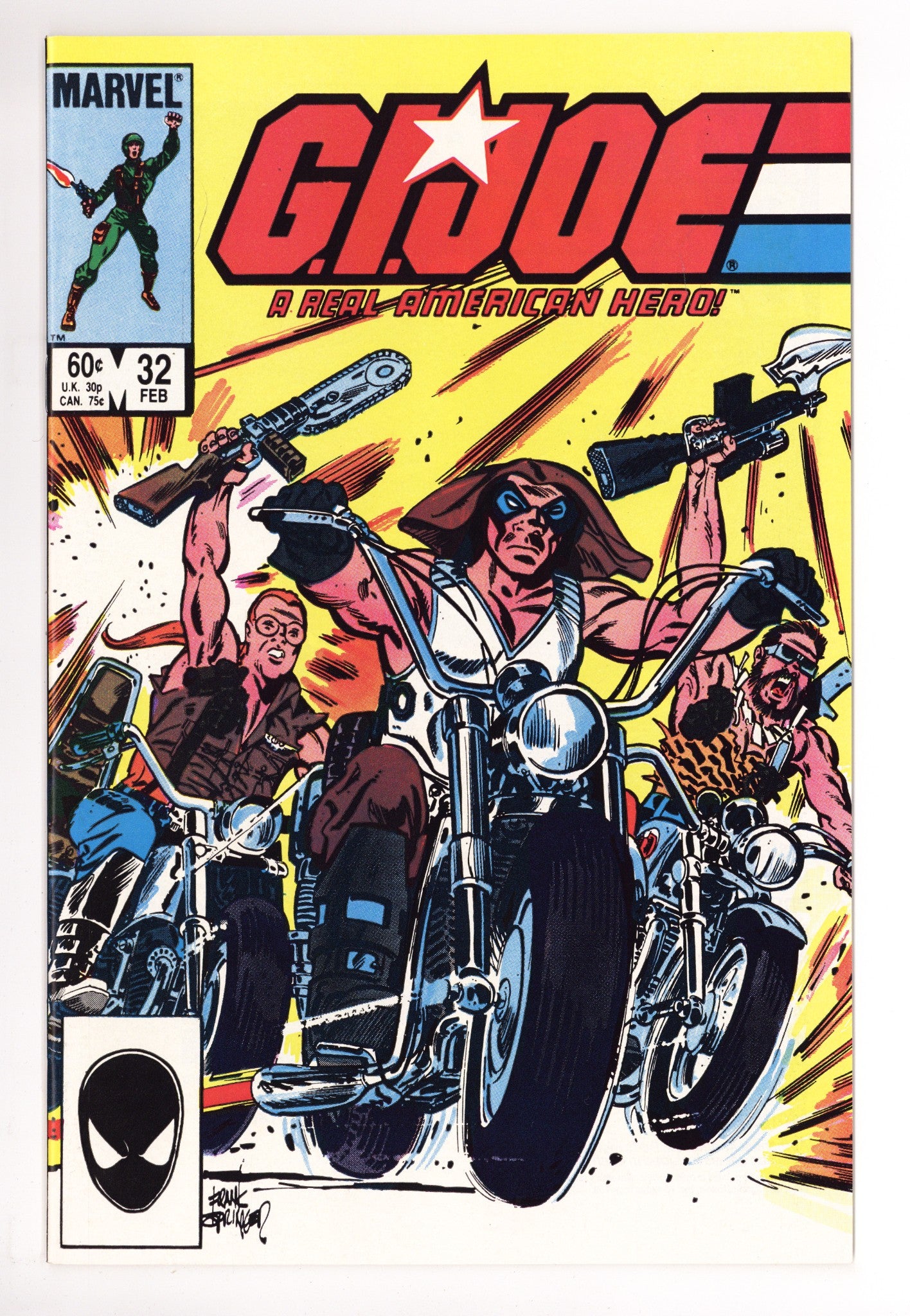 G.I. Joe, A Real American Hero   32  VF+ (8.5)   (1985)        