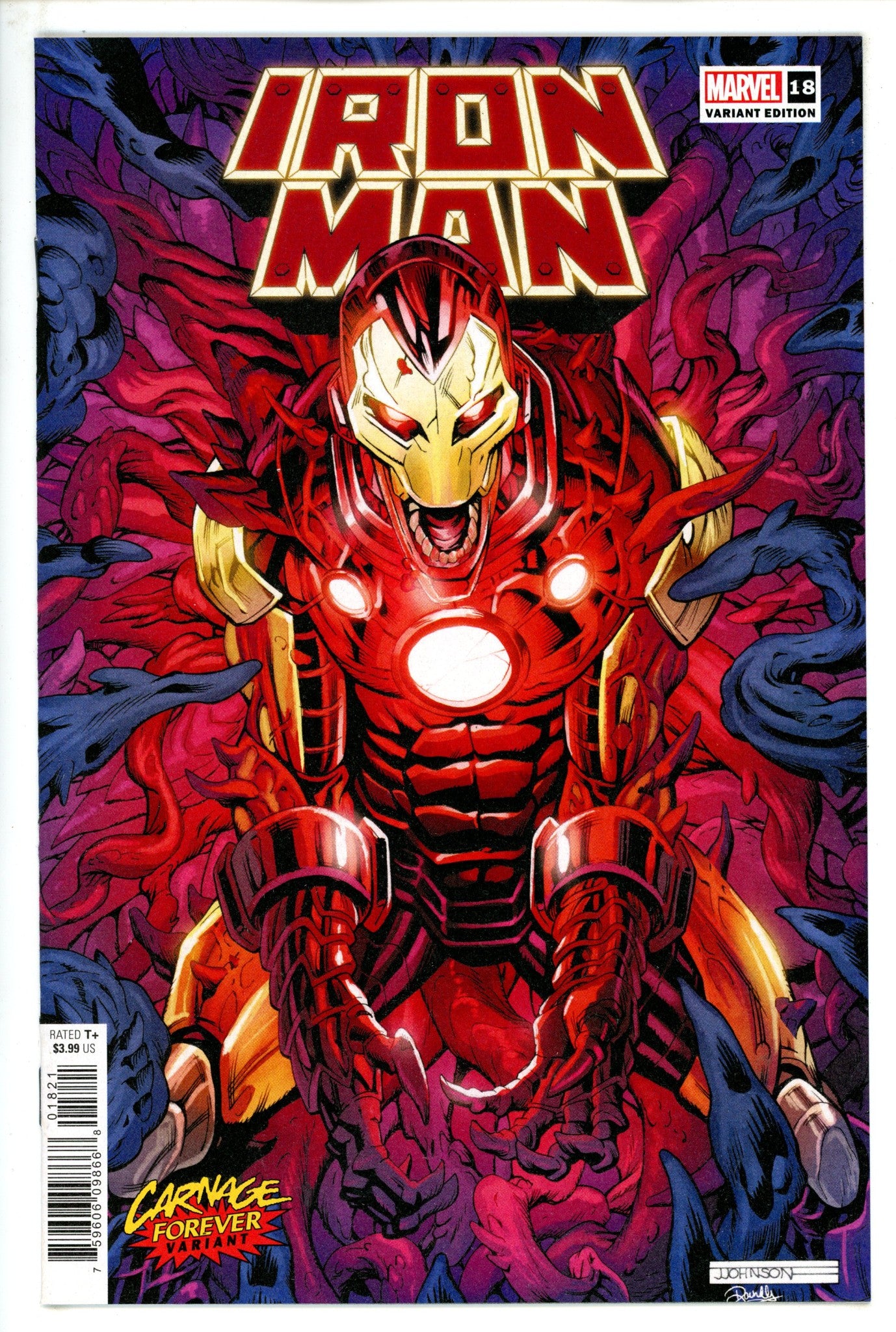 Iron Man Vol 6 18 (643) High Grade (2022) Johnson Variant 