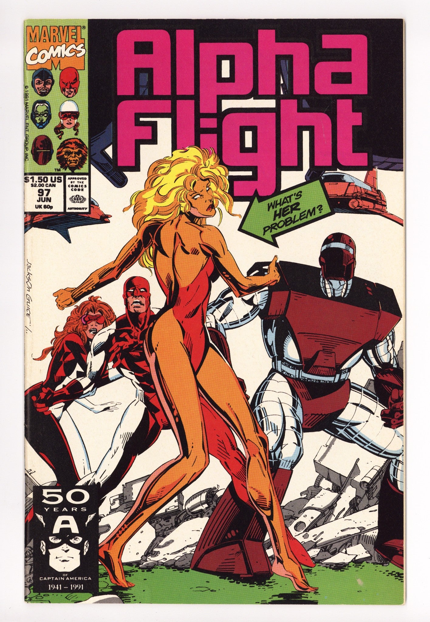 Alpha Flight Vol 1 97 Mid Grade (1991) 