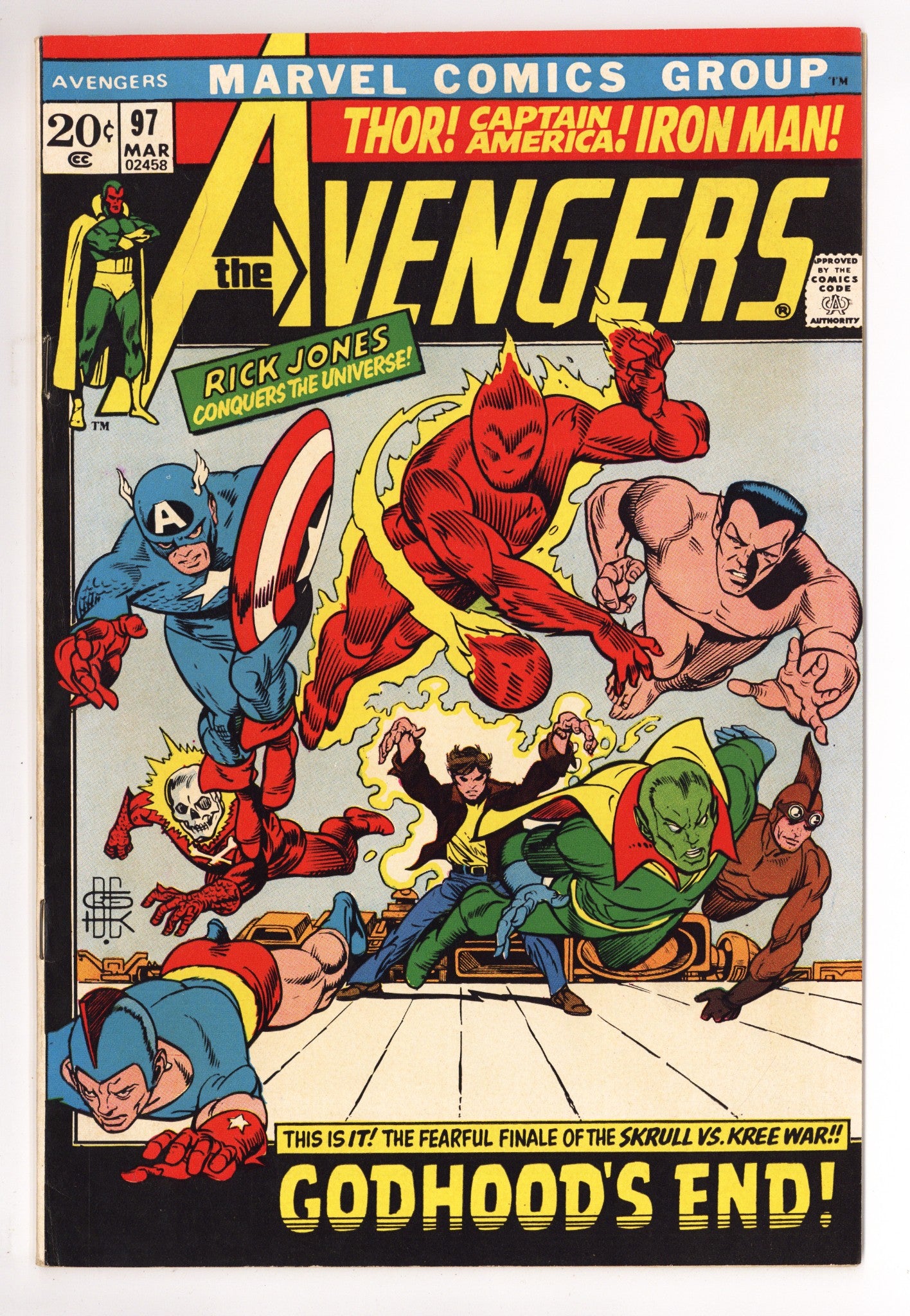 The Avengers Vol 1 97 FN/VF (7.0) (1972) 