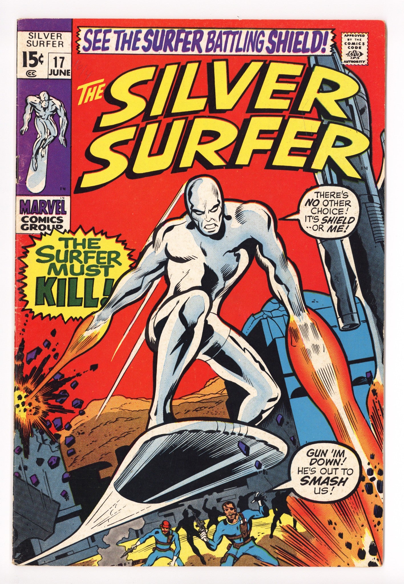 The Silver Surfer Vol 1 17 FN+ (6.5) (1970) 