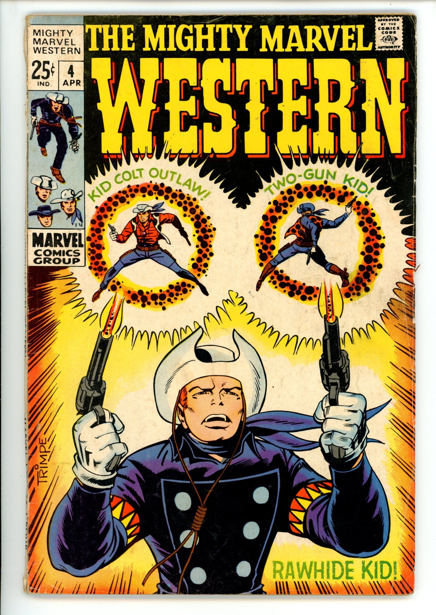 The Mighty Marvel Western 4 VG- (1969)