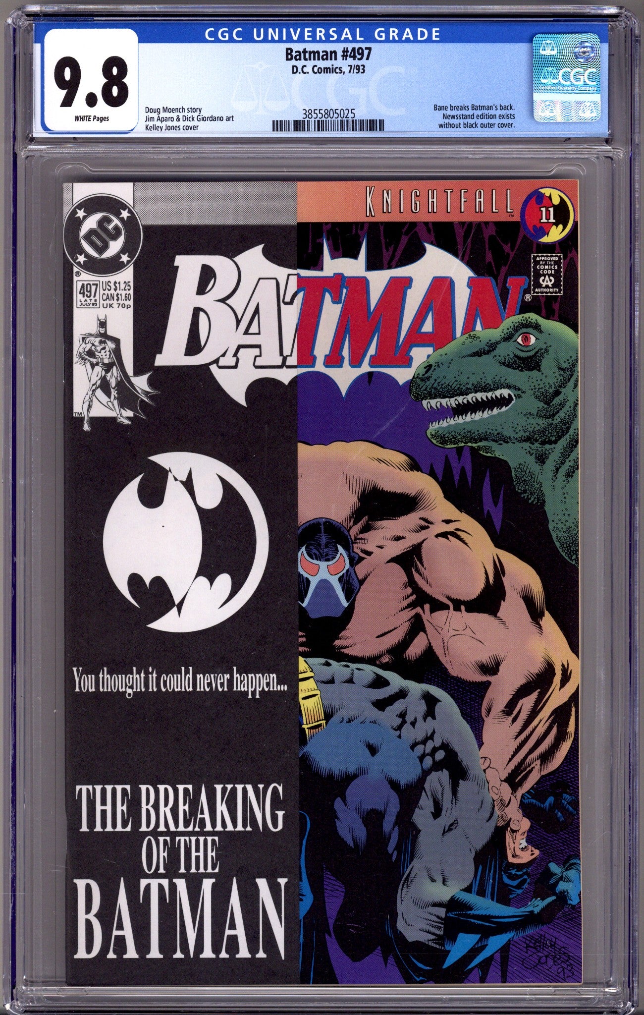 Batman Vol 1 497 CGC 9.8 (NM/M) (1993) 