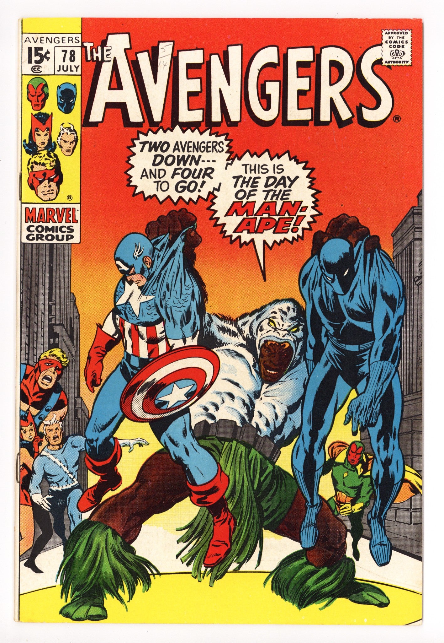 The Avengers Vol 1 78 VF/NM (9.0) (1970) 