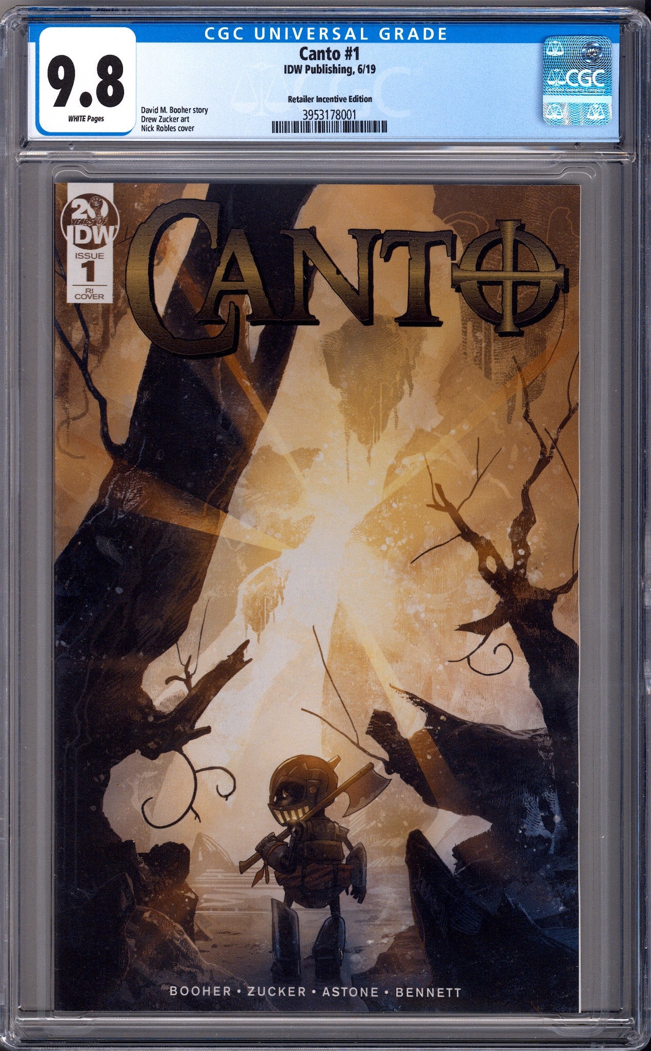 Canto 1 CGC 9.8 (NM/M) (2019) Robles Variant 