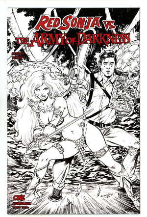 Red Sonja Vs Army Of Darkness 1 Seeley B&W Incentive Variant (1900)