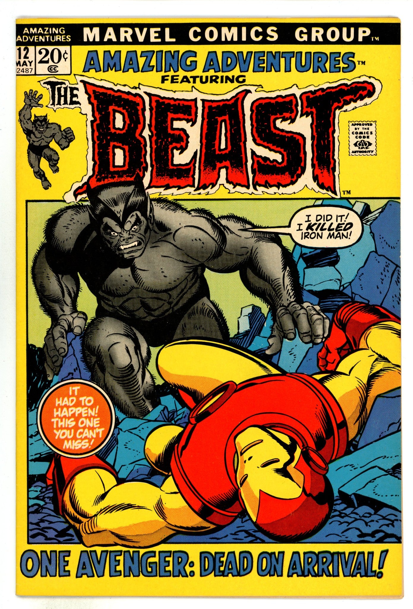 Amazing Adventures Vol 2 12 VF (8.0) (1972) 