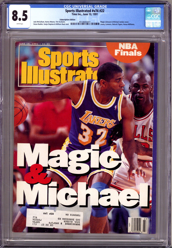 Sports Illustrated Vol 74 22 CGC 8.5 (VF+) (1991) Subscription Variant