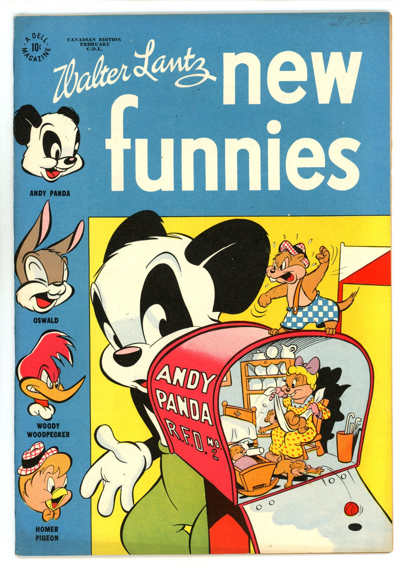 Walter Lantz New Funnies 155 VF/NM (9.0) (1950) Canadian Edition 