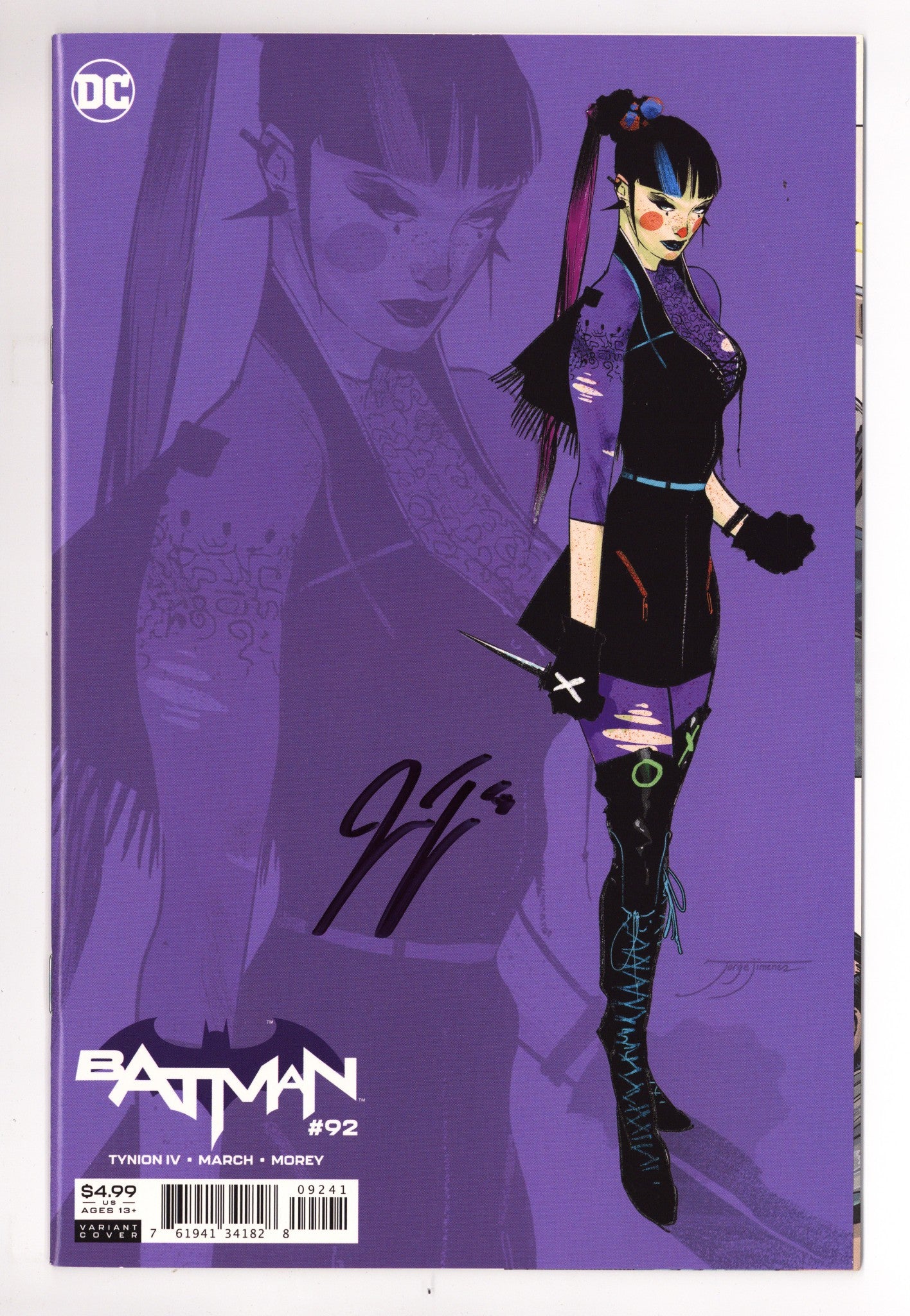 Batman Vol 3 92  NM (9.4)   (2020) Jimenez     Incentive Variant  Signed x1 Cover James Tynion 