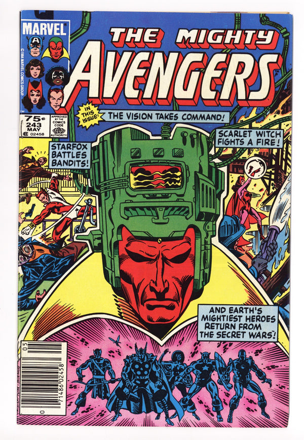The Avengers Vol 1 243 Mid Grade (1984) Canadian Price Variant