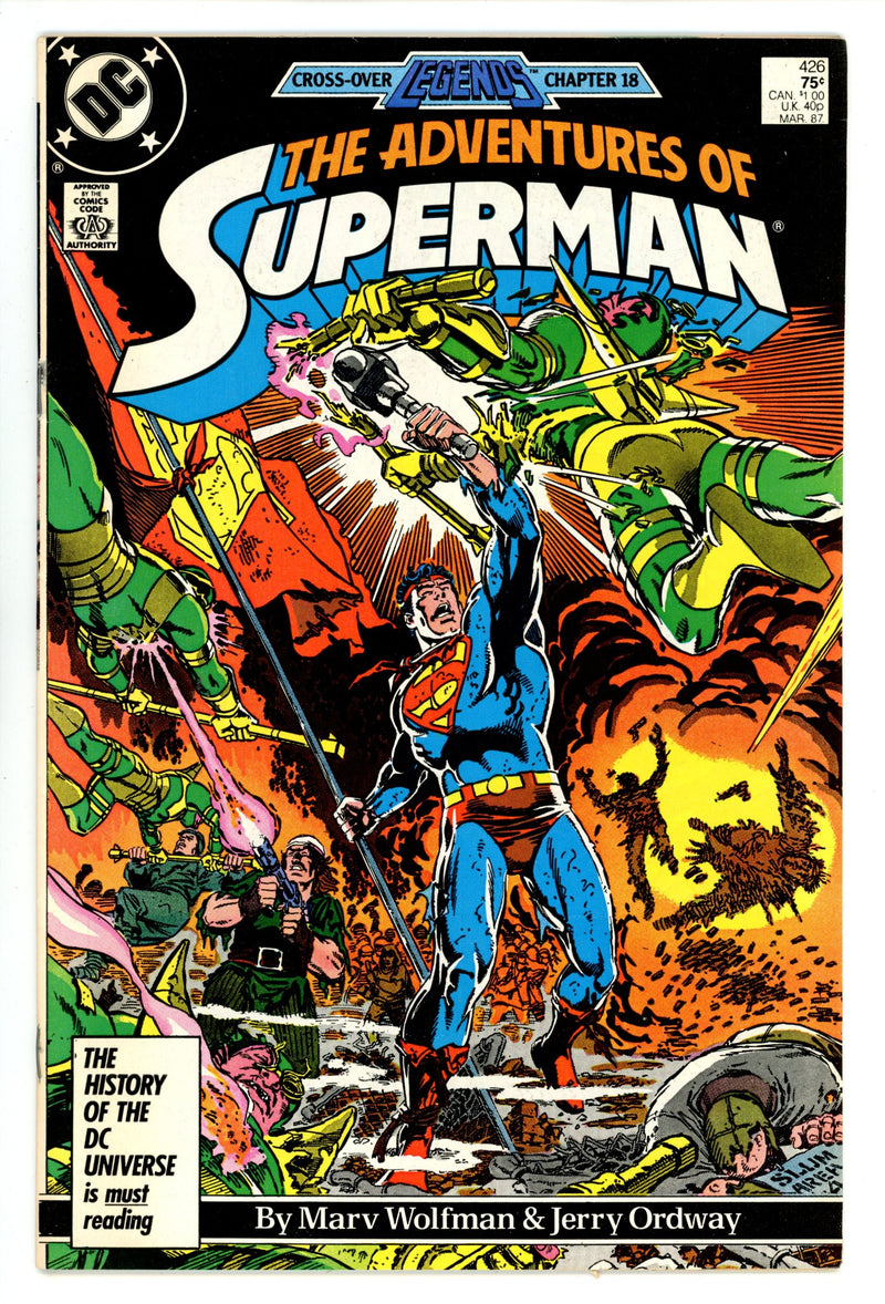 Adventures of Superman Vol 1 426 Mid Grade (1987) 