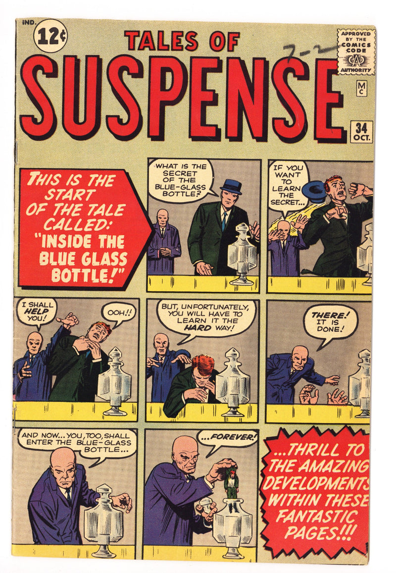 Tales of Suspense Vol 1 34 VG/FN (5.0) Top Staple Replaced (1962) 